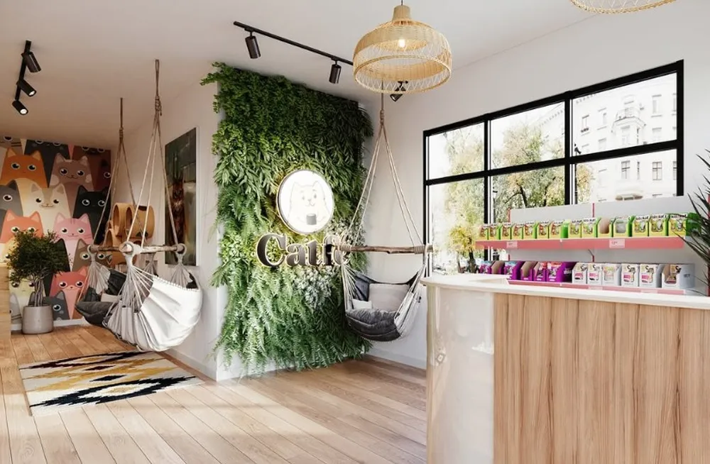 Catfe cat cafe in Santa Clarita - atmosphere