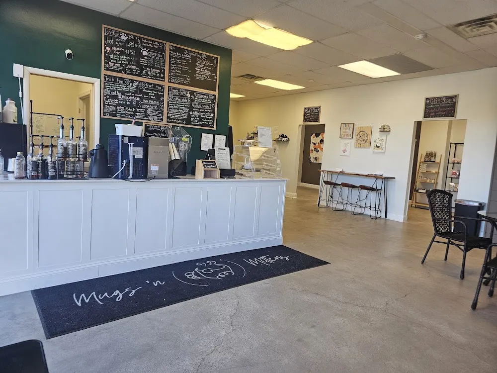 Mugs 'N Mittens cat cafe in Fairmont - interior