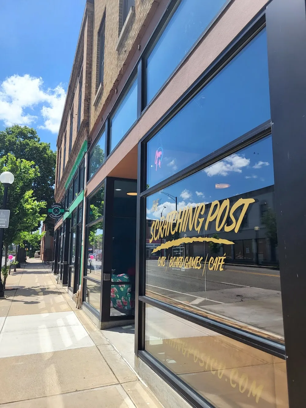 The Scratching Post CU cat cafe in Champaign - interior